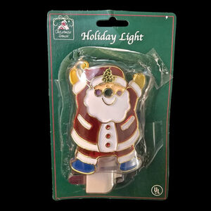 Christmas‎ Santa Claus Night Light, Excellent Condition